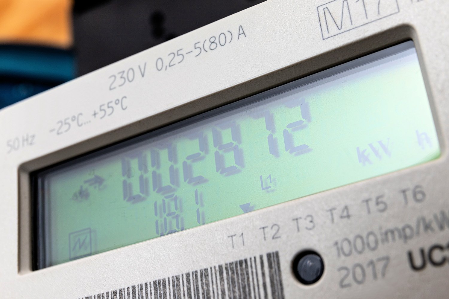 electronic electric meter in private household electronic electric meter in private household