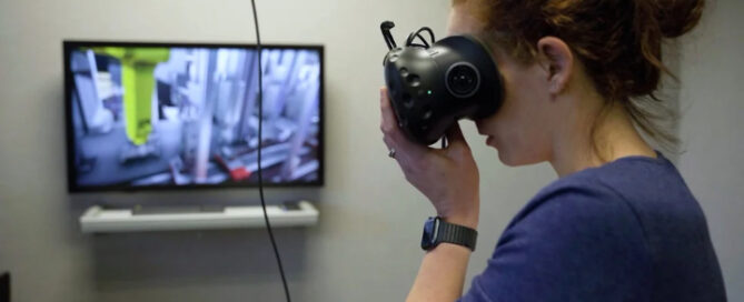 Engineer Using Virtual Reality System
