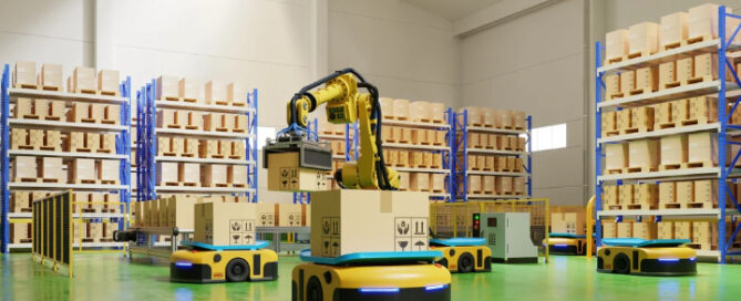 Factory Automation with AGV and Robotic Arm
